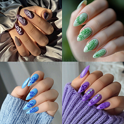 Stainless Steel DIY Nail Art Templates&nbsp;MRMJ-WH0092-056