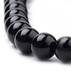 Natural Obsidian Beads Strands&nbsp;X-G-S259-33-8mm