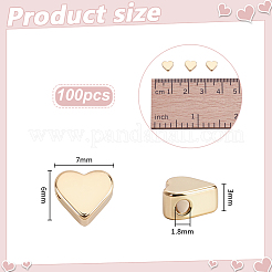 100Pcs Brass Beads&nbsp;KK-PH0015-08