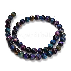 Natural Tiger Eye Beads Strands&nbsp;G-B133-A02-8mm-09