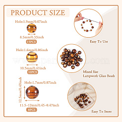 32Pcs Handmade Lampwork Beads&nbsp;LAMP-TA0001-56B