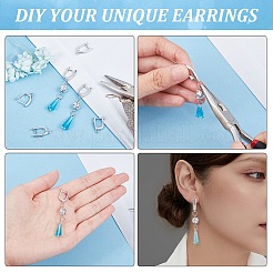 Brass Hoop Earring Findings with Latch Back Closure&nbsp;ZIRC-F052-29P