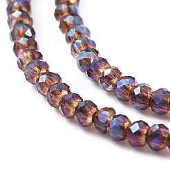 Electroplate Glass Beads Strands&nbsp;EGLA-F149-FR-05