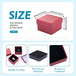 Shell Textured Paper Jewelry Ring Storage Gift Boxes&nbsp;CON-TAC0014-15A