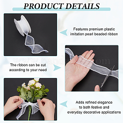 Polyester Ribbons&nbsp;SRIB-WH0011-352A