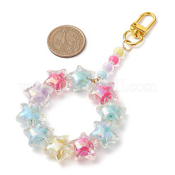 Acrylic Star Pendant Decoration&nbsp;HJEW-JM02032