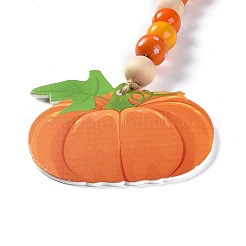 Thanksgiving Day Theme Wooden Beaded Pendant Decorations&nbsp;LS-HJEW-K036-01A