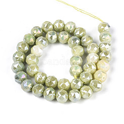 Anti-Tarnish Electroplate Glass Beads Strands&nbsp;GLAA-N010-10mm-12