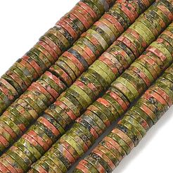 Natural Unakite Beads Strands&nbsp;G-G329-B04-8x1mm