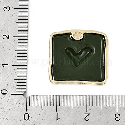 Rack Plating Alloy Enamel Pendants&nbsp;PALLOY-P309-04G-04