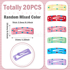 Iron Enamel Snap Hair Clips&nbsp;PHAR-TADJ0001-06B