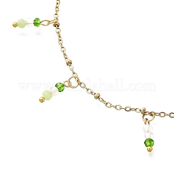 3Pcs Glass Beads Anklets&nbsp;AJEW-AN00720