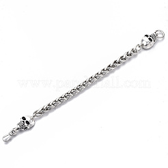 Men's Alloy Wheat Chain Bracelets&nbsp;X-BJEW-T014-05AS