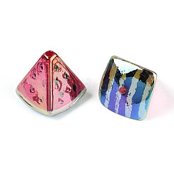 UV Plating Opaque Acrylic Beads&nbsp;OACR-N153-12