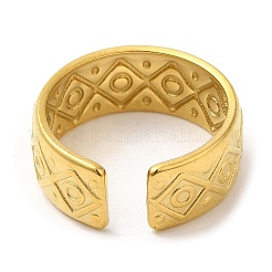 304 Stainless Steel Open Cuff Rings&nbsp;RJEW-K245-67G