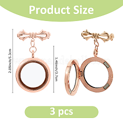 2Pcs Brass Brooch&nbsp;JEWB-FH00017