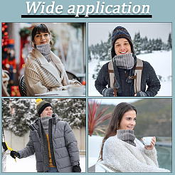Solid Color Woolen Yarn Pullover Warm Scarf For Men and Women&nbsp;AJEW-WH20020-324A