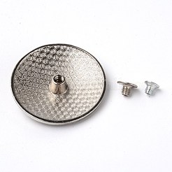 Alloy & Imitation Turquoise Craft Solid Screw Rivet&nbsp;PALLOY-WH0084-05A