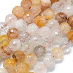 Natural Yellow Hematoid Quartz Beads Strands&nbsp;G-B165-A07-10mm