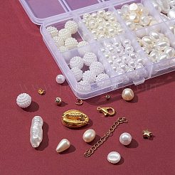 DIY Imitation Pearl Bracelet Necklace Making Kit&nbsp;DIY-FS0003-11