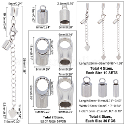 304 Stainless Steel Cord Ends and Chain Extender&nbsp;STAS-UN0019-77P