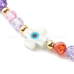 Adjustable Cubic Zirconia Beads Nylon Thread Slider Bracelets&nbsp;BJEW-JB06366-04