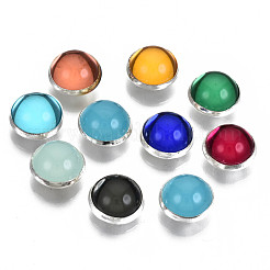 4-Hole Translucent Acrylic Sewing Buttons&nbsp;BUTT-T008-10mm-M-S