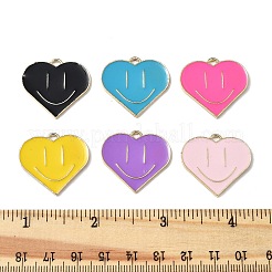 12Pcs 6 Colors Alloy Enamel Pendants&nbsp;ENAM-FP0001-77