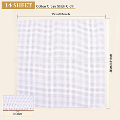 11CT Cotton Cross Stitch Fabric&nbsp;LS-DIY-WH0032-31B-01