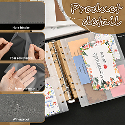 30Pcs 3 Styles Plastic Insert Photo Album Refill Core Card Binder Pages&nbsp;FIND-SP0004-57B
