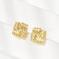 Brass Stud Earrings&nbsp;EJEW-H154-08A-G