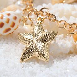 Trendy Shell Bib Beach Necklaces&nbsp;NJEW-PH0001-01
