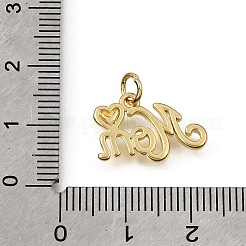 Mother's Day Brass Pendants&nbsp;KK-L276-02G