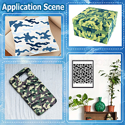 9Pcs 9 Styles PET Plastic Hollow Out Drawing Painting Stencils Templates Sets&nbsp;DIY-WH20081-050