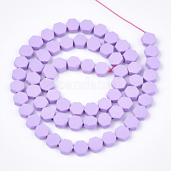 Spray Painted Non-magnetic Synthetic Hematite Beads Strands&nbsp;G-T116-03B-09