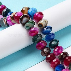 Natural Banded Agate/Striped Agate Beads Strands&nbsp;G-E605-A01-01A