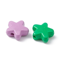 Spray Painted Alloy Beads&nbsp;PALLOY-YW0001-62