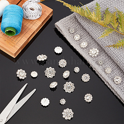 80Pcs 4 Style Alloy Rhinestone Shank Buttons&nbsp;DIY-GA0003-58