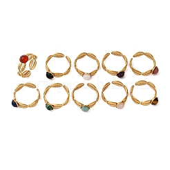 304 Stainless Steel Open Cuff Rings&nbsp;RJEW-A071-03G
