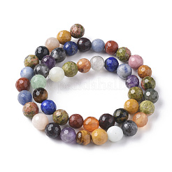 Natural Mixed Gemstone Beads Strands&nbsp;G-F668-28-8mm