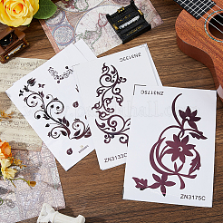 6Sheets 3 Styles PVC Self-Adhesive Stickers for Guitar Decoration&nbsp;DIY-FH0010-63