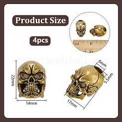 4Pcs Brass European Beads&nbsp;KK-OC0001-80