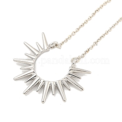Brass Pendant Necklaces&nbsp;NJEW-Z032-02P