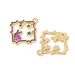 24Pcs 6 Styles Alloy Enamel Pendants&nbsp;FIND-FS0002-67