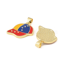 Brass Enamel Pendants&nbsp;KK-CBA9CBD-13G