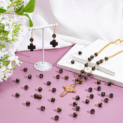 600Pcs Plating Acrylic Beads&nbsp;PACR-UN0001-01B