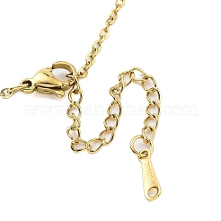 Birthday Flower 304 Stainless Steel Pendant Nacklaces For Women&nbsp;STAS-S124-03G-05