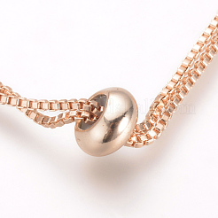 Brass Box Chain Slider Bracelet Making&nbsp;KK-Q675-05