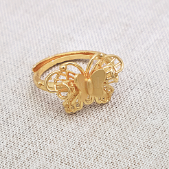Adjustable Brass Open Cuff Rings for Women&nbsp;JT1474-1