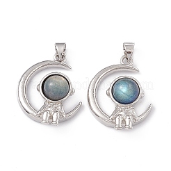Natural Labradorite Pendants&nbsp;KK-A173-18P-02